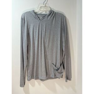 Horny Toad Swiftly Pocket Hoodie women’s lightweight gray size XL  #37-1636